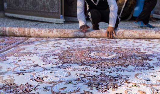 روش اصولی لول کردن قالی در قالیشویی امام خمینی قم 